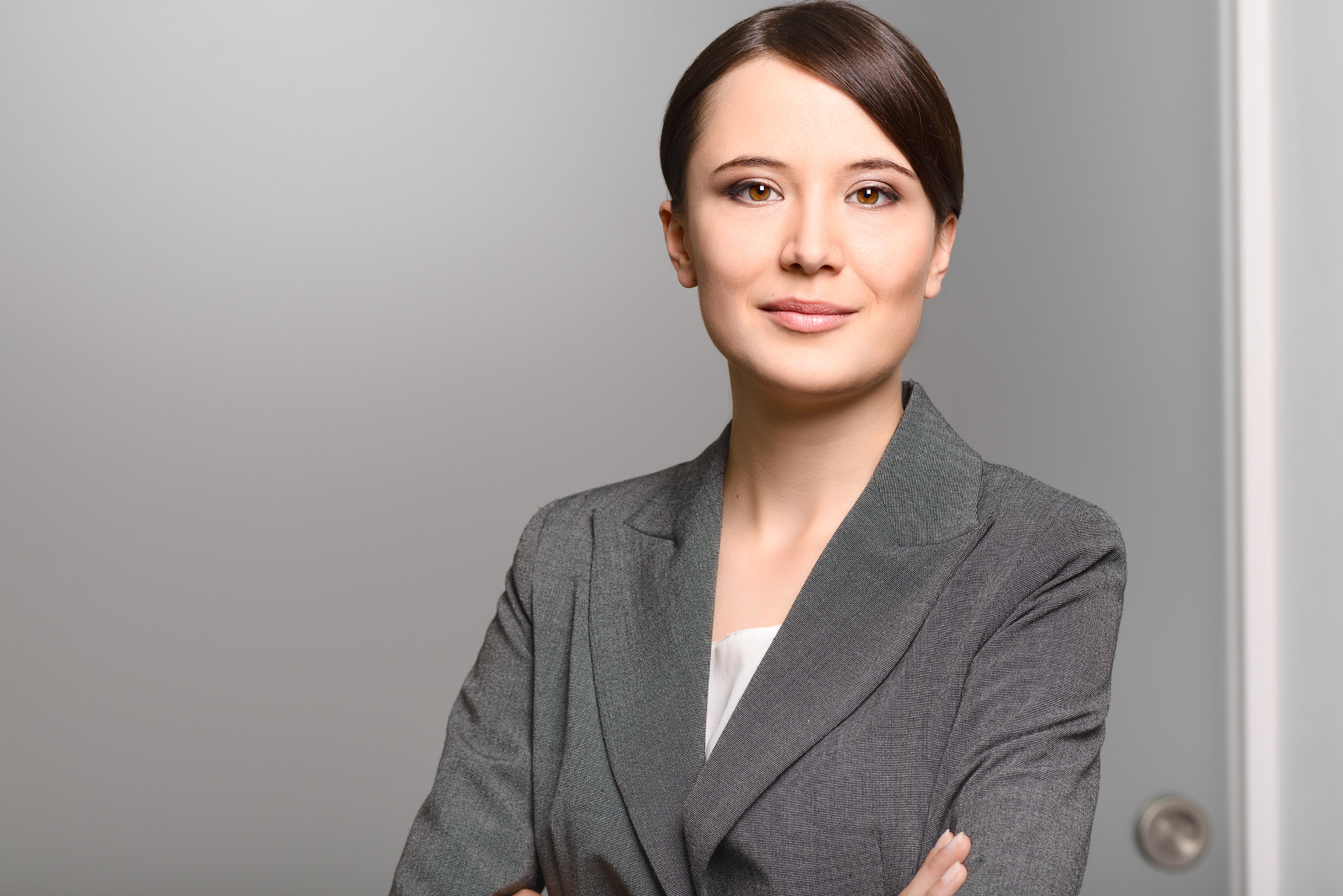 Businesswoman with a friendly expression