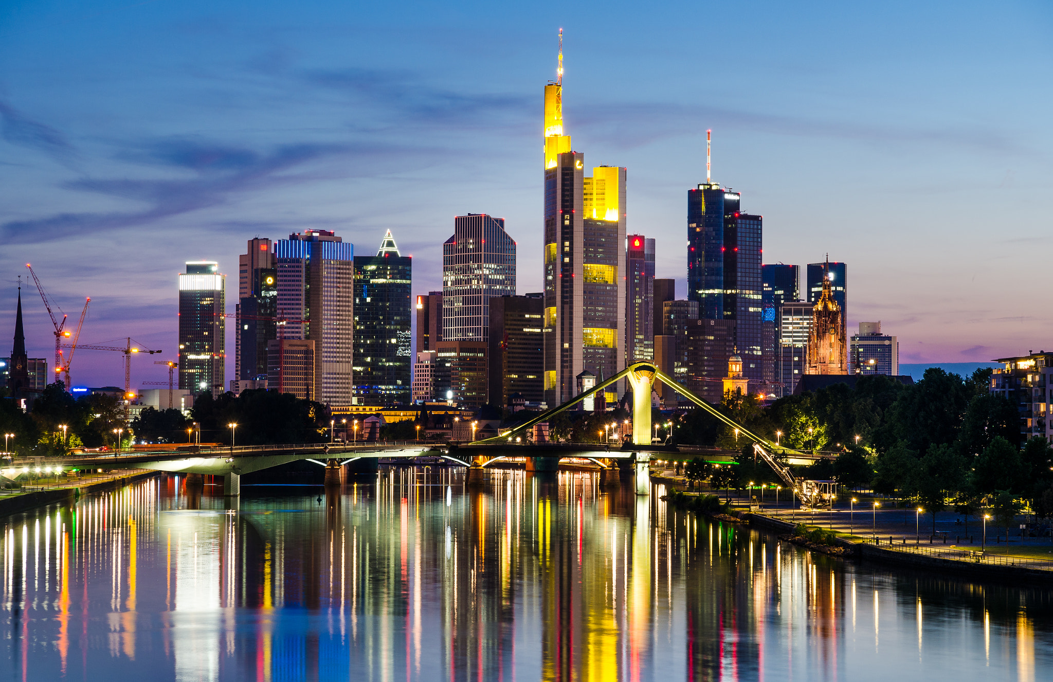 Classic Frankfurt Skyline by Johannes Wienke / 500px