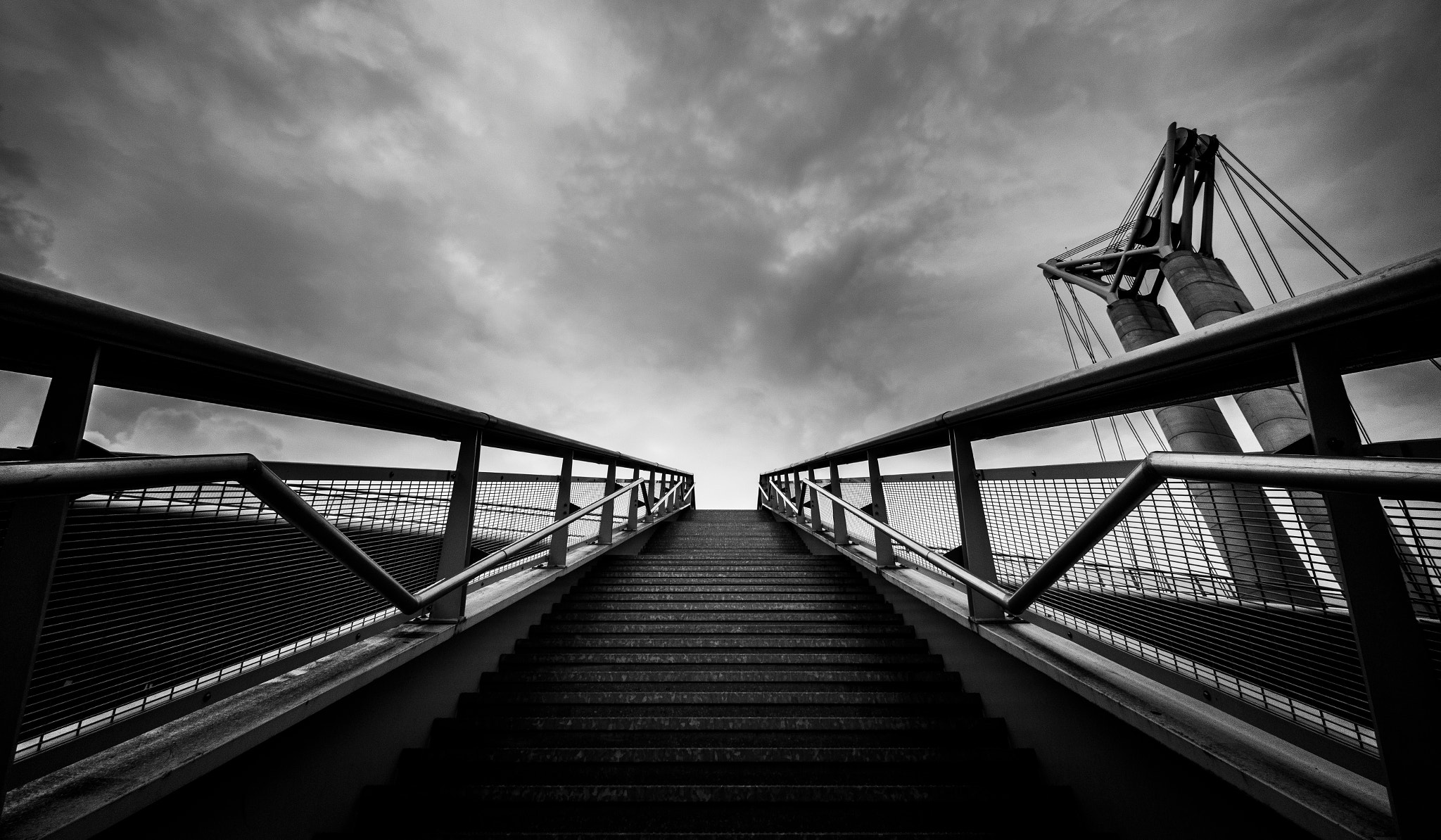 B/W - Pont Gustave Flaubert - Rouen