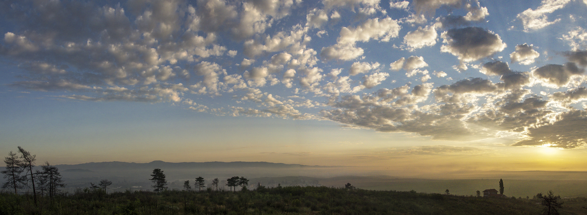 Misty sunrise