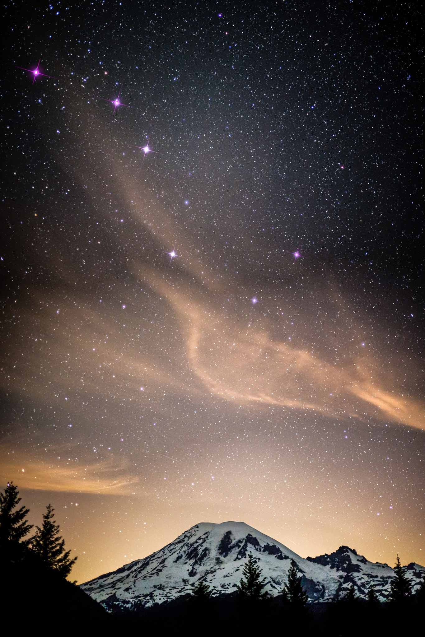 Big Dipper over Rainier