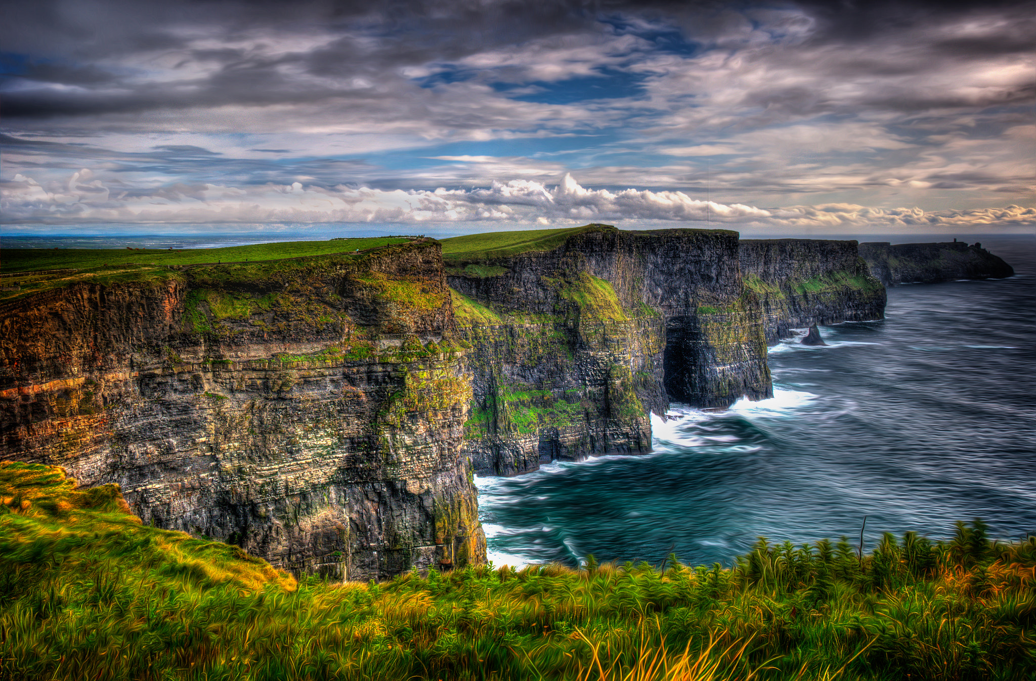 Top of the Cliffs in Ireland