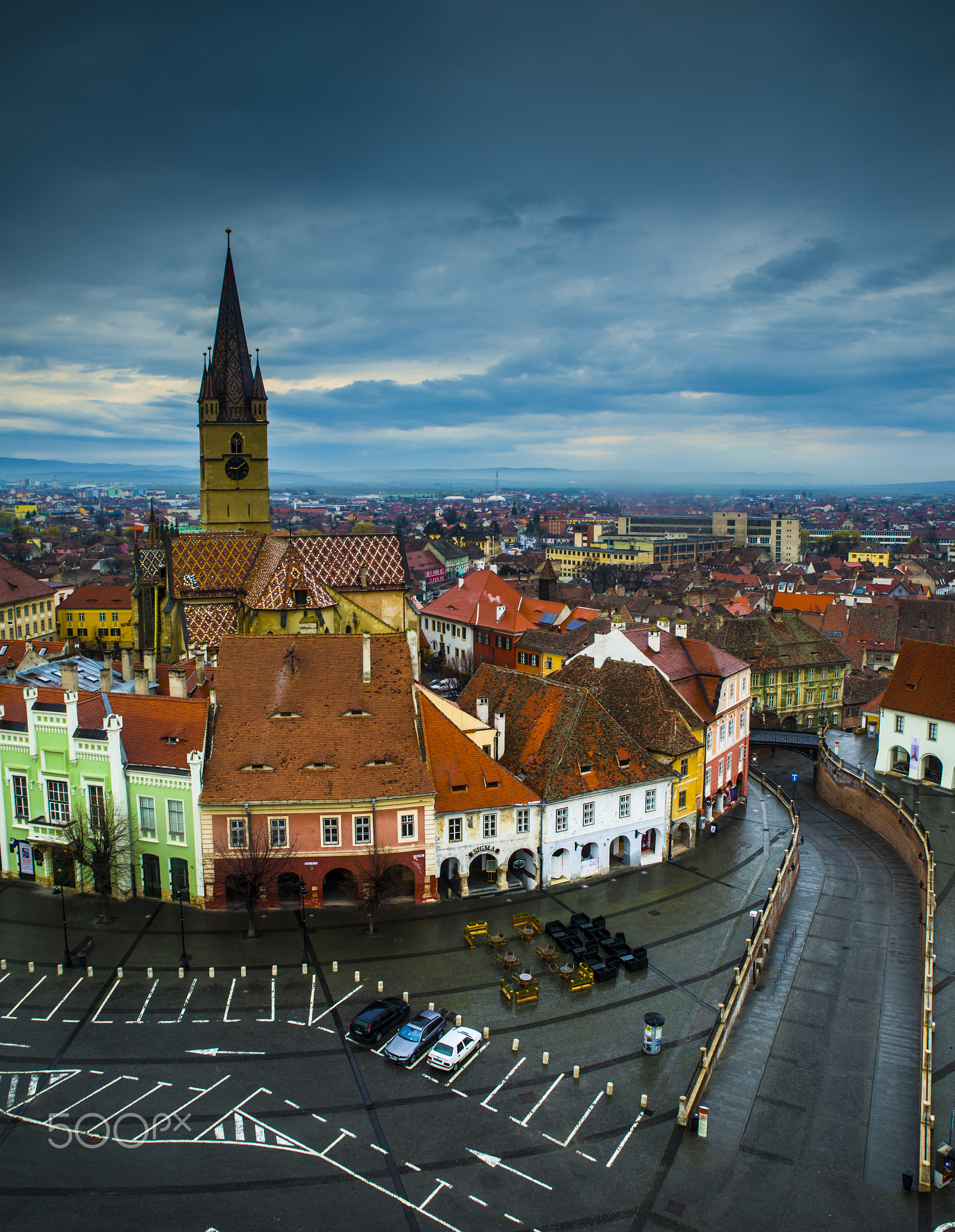 Sibiu, small square view