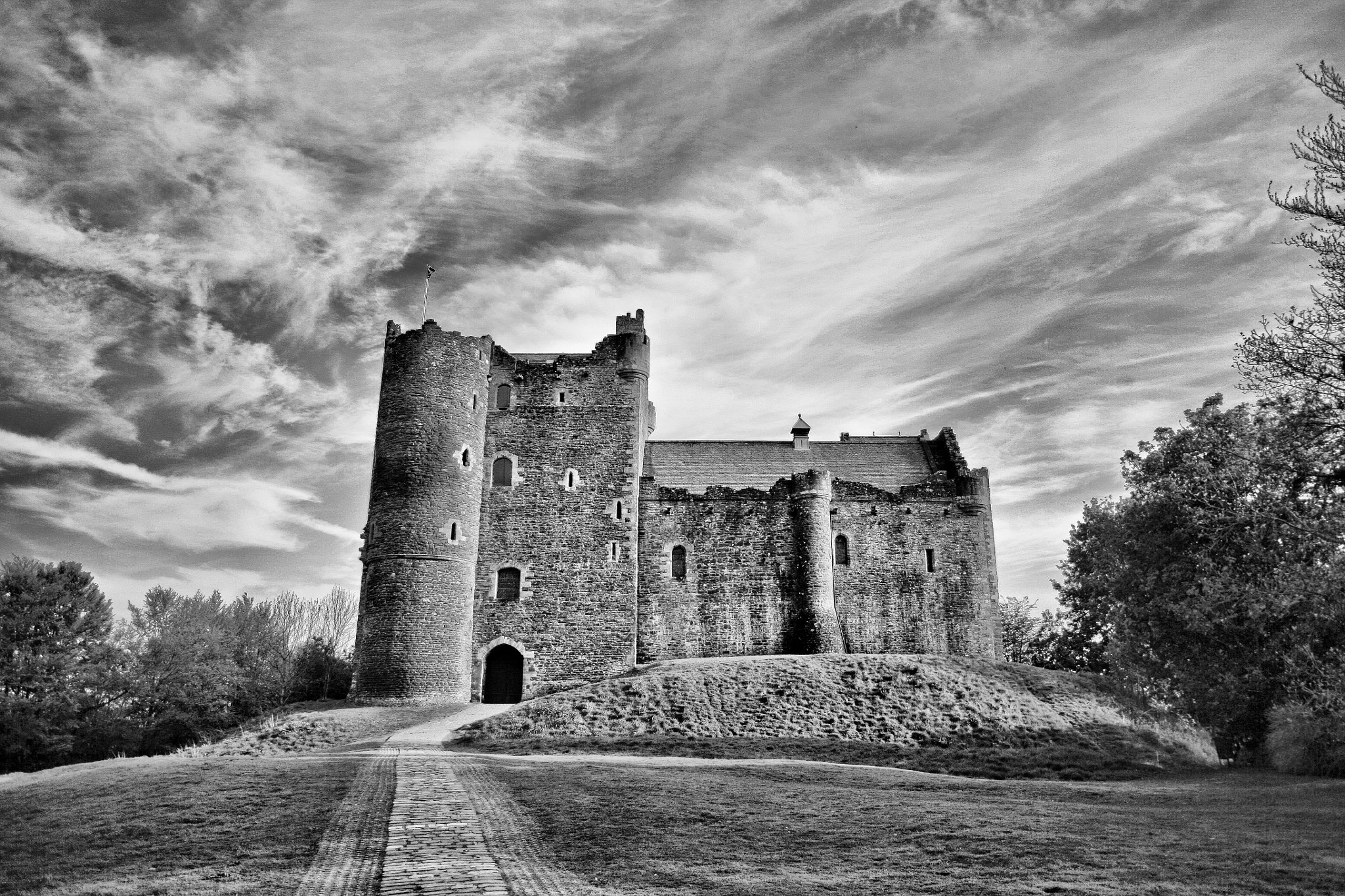 Doune Castle B/W