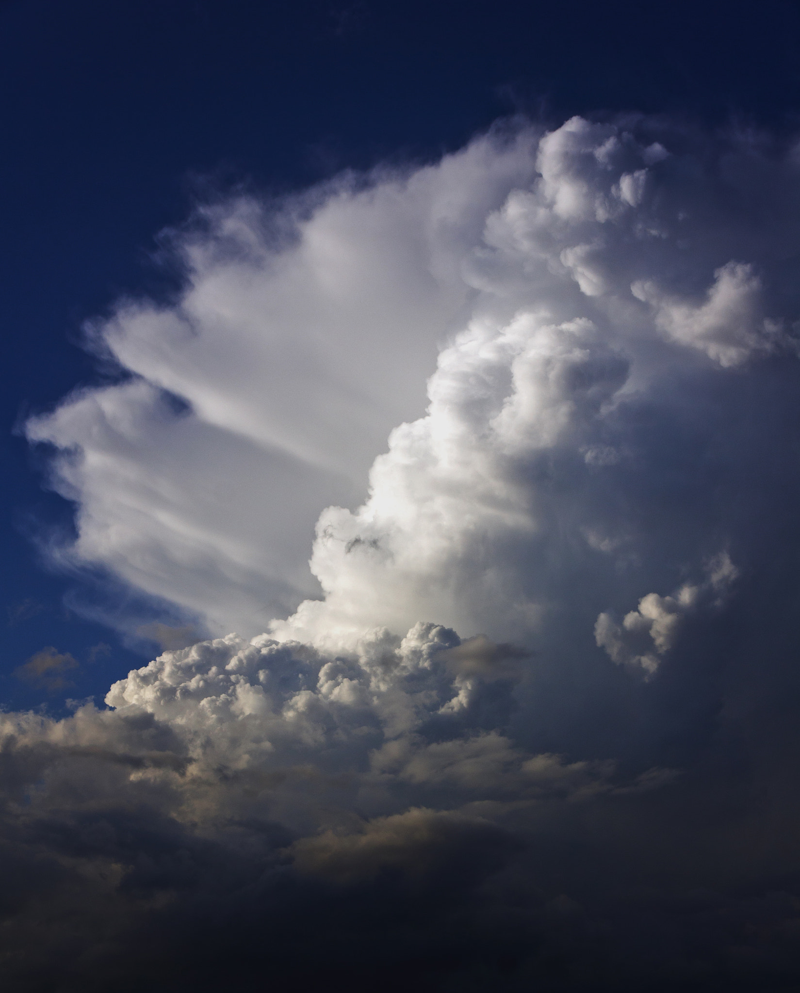 Growing clouds in the sun