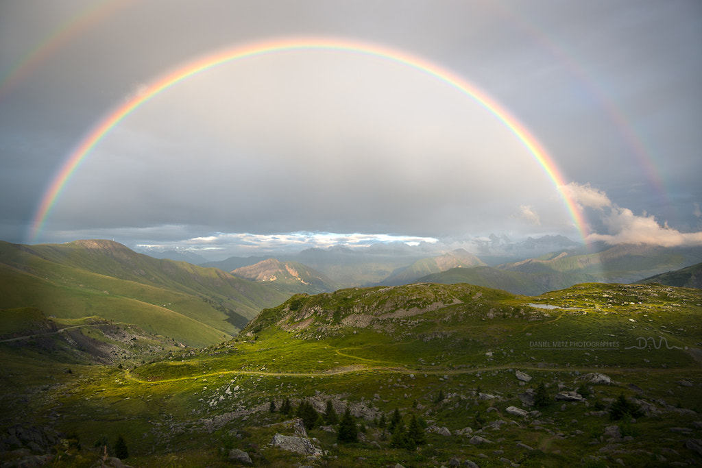 Rainbow on the alps by Daniel Metz on 500px