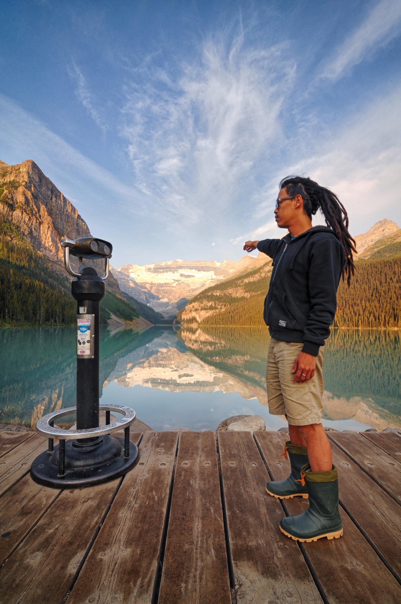 Lake Louise, Self Portrait