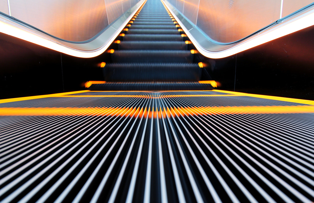 moving staircase by MHLck on 500px.com