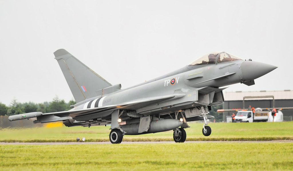 RAF Typhoon with D-Day Stripes by James Lucas on 500px.com