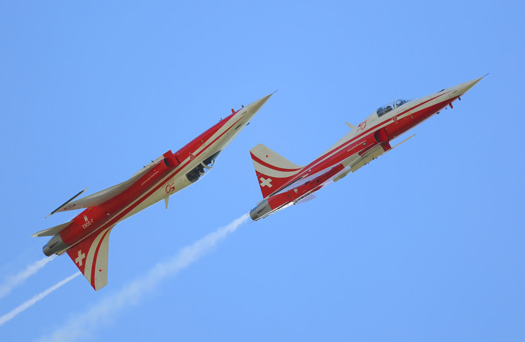 Patrouille Suisse, Swiss Air force, Northrop F-5E Tiger II by James Lucas on 500px.com