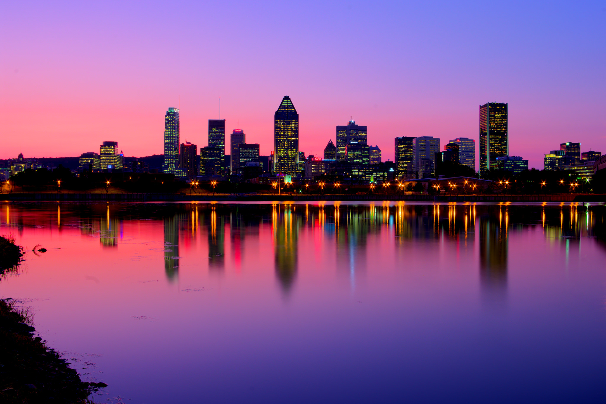 Montreal Skyline at Sunset