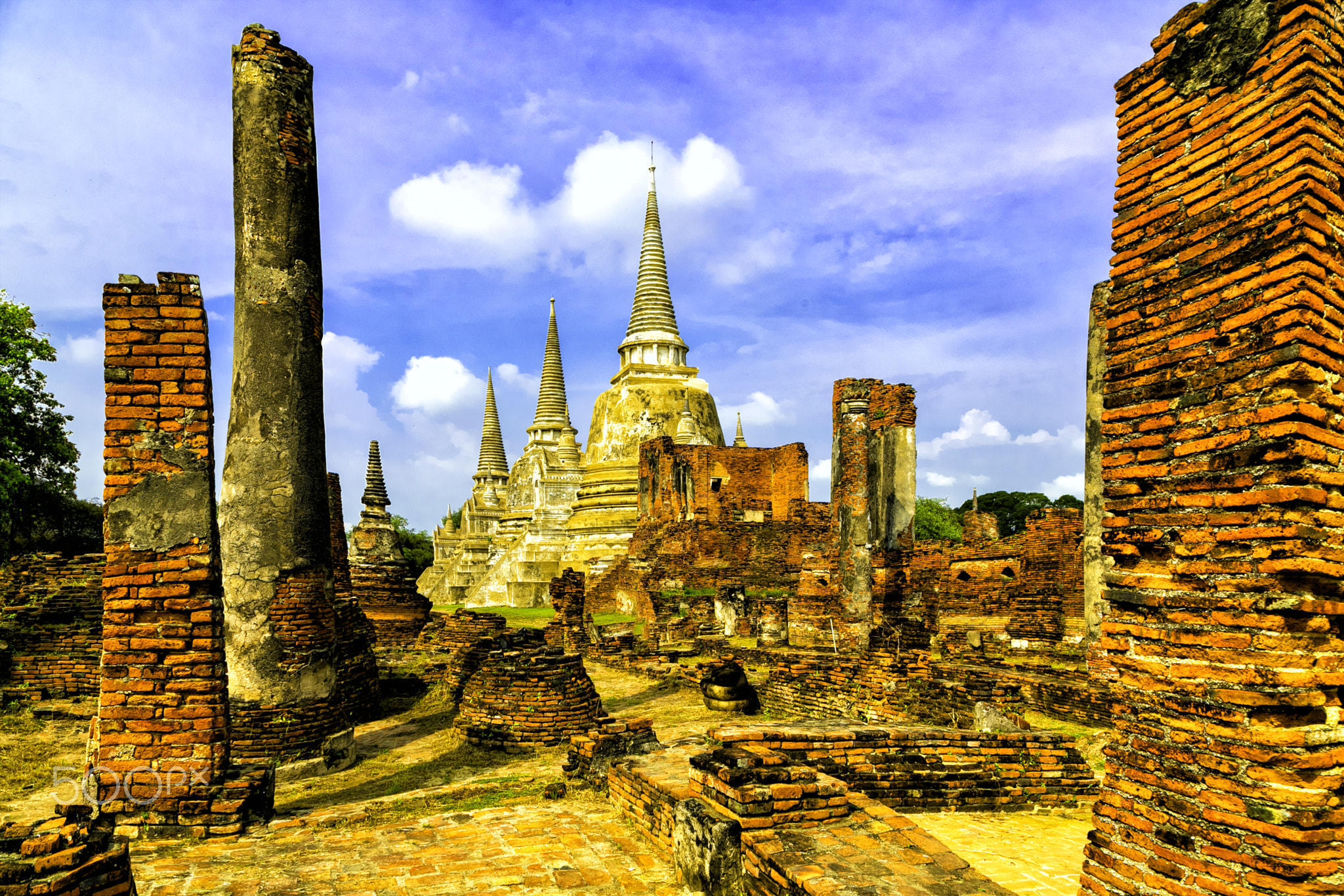 The Royal Palace and Wat Phra Si Sanphat, Ayutthaya, Thailand