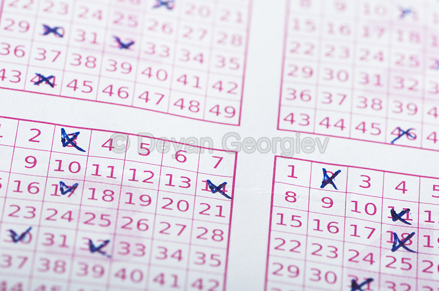 Marked lottery ticket