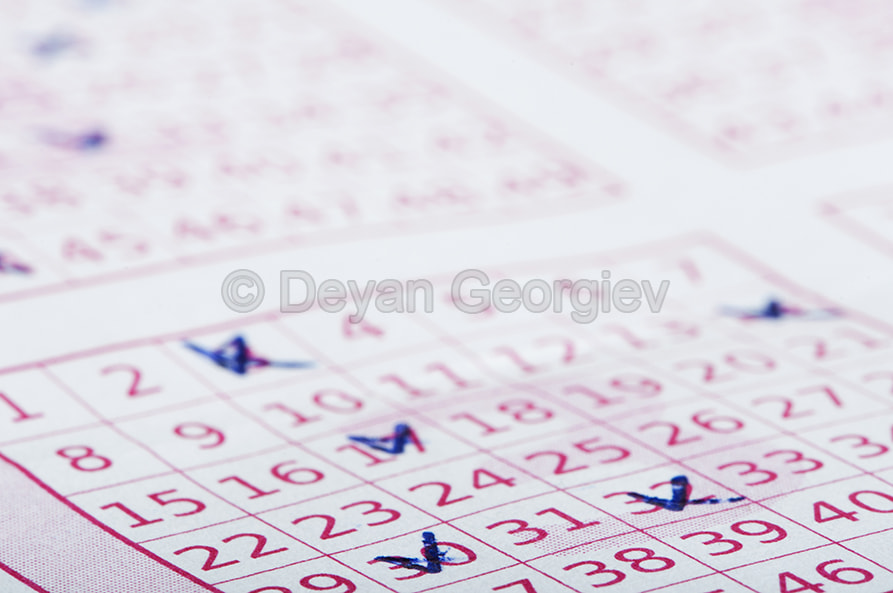 Marked lottery ticket