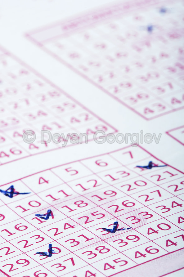 Marked lottery ticket