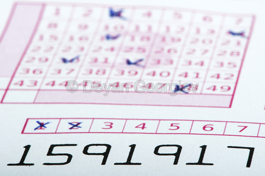 Marked lottery ticket