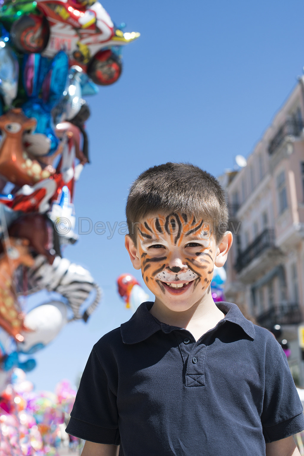Child with painted face