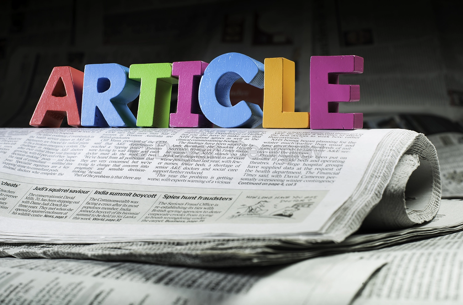 Word article on newspaper