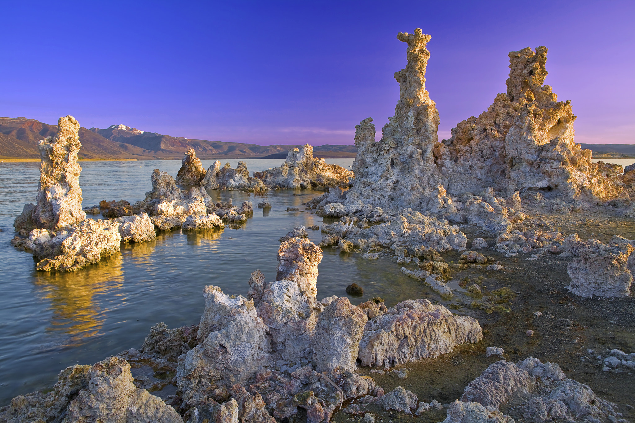 California, Eastern Sierra, Mono Lake, Sunrise, 加利福尼亚, 莫诺湖, 日出