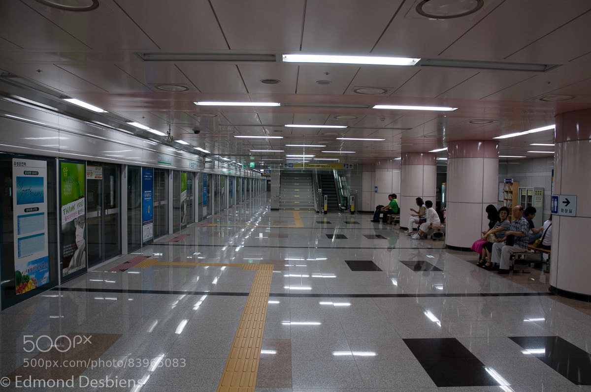 Nikon D300 sample photo. Daejeon subway photography