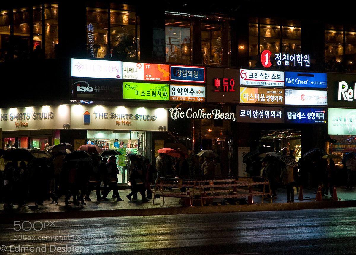 Nikon D300 sample photo. Gangnam by night photography