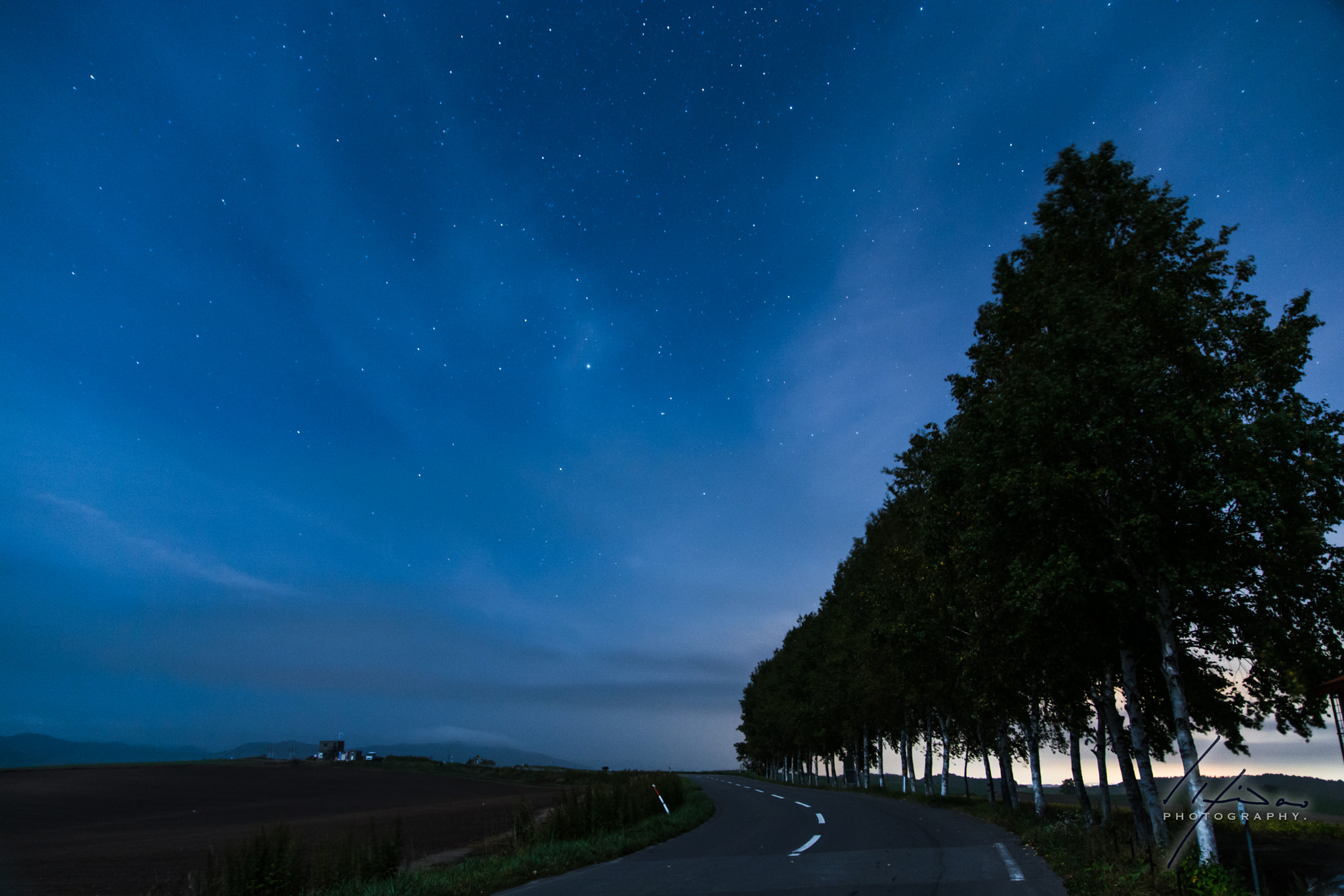 Drifting through the night.