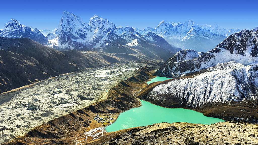 Photograph Beautiful view from Gokyo Ri, Everest region, Nepal by Maciej Bledowski on 500px