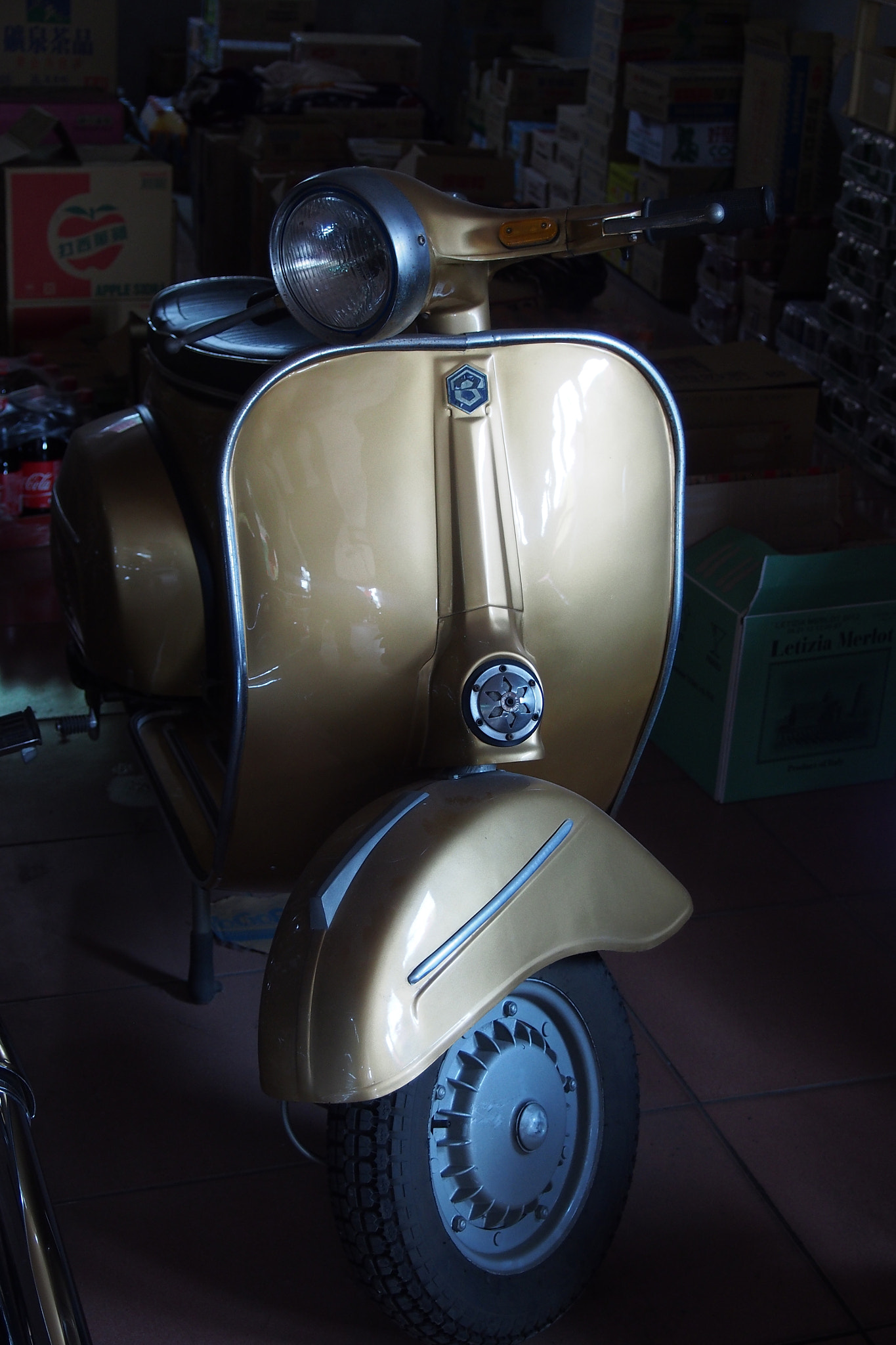 Gold Vespa