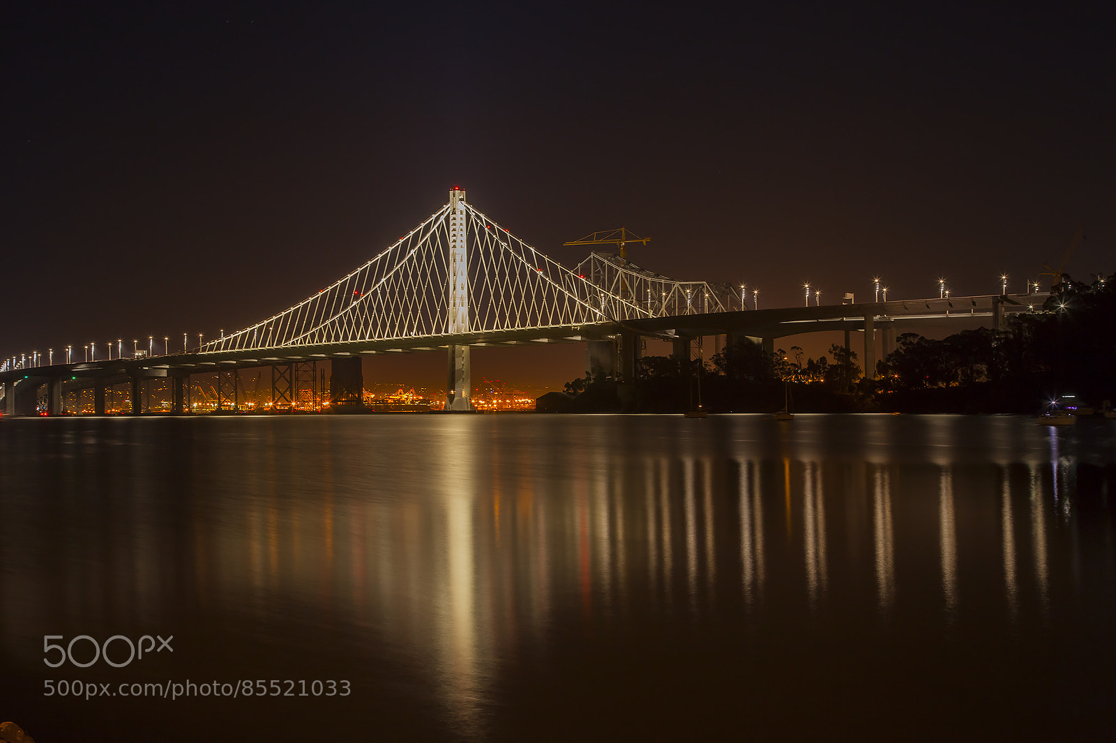 Canon EOS 5D Mark II sample photo. New bay bridge photography