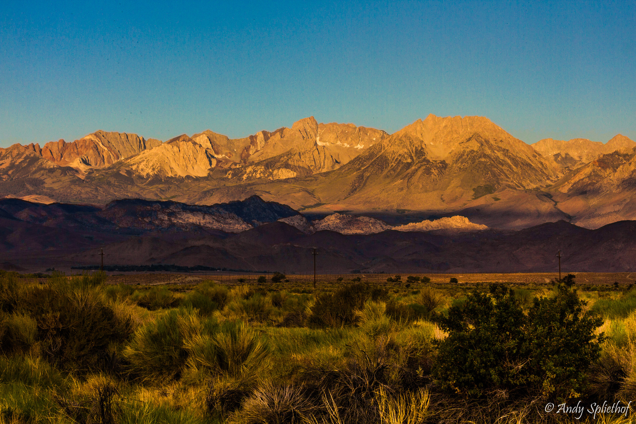 Sunrise on the Eastern Sierras