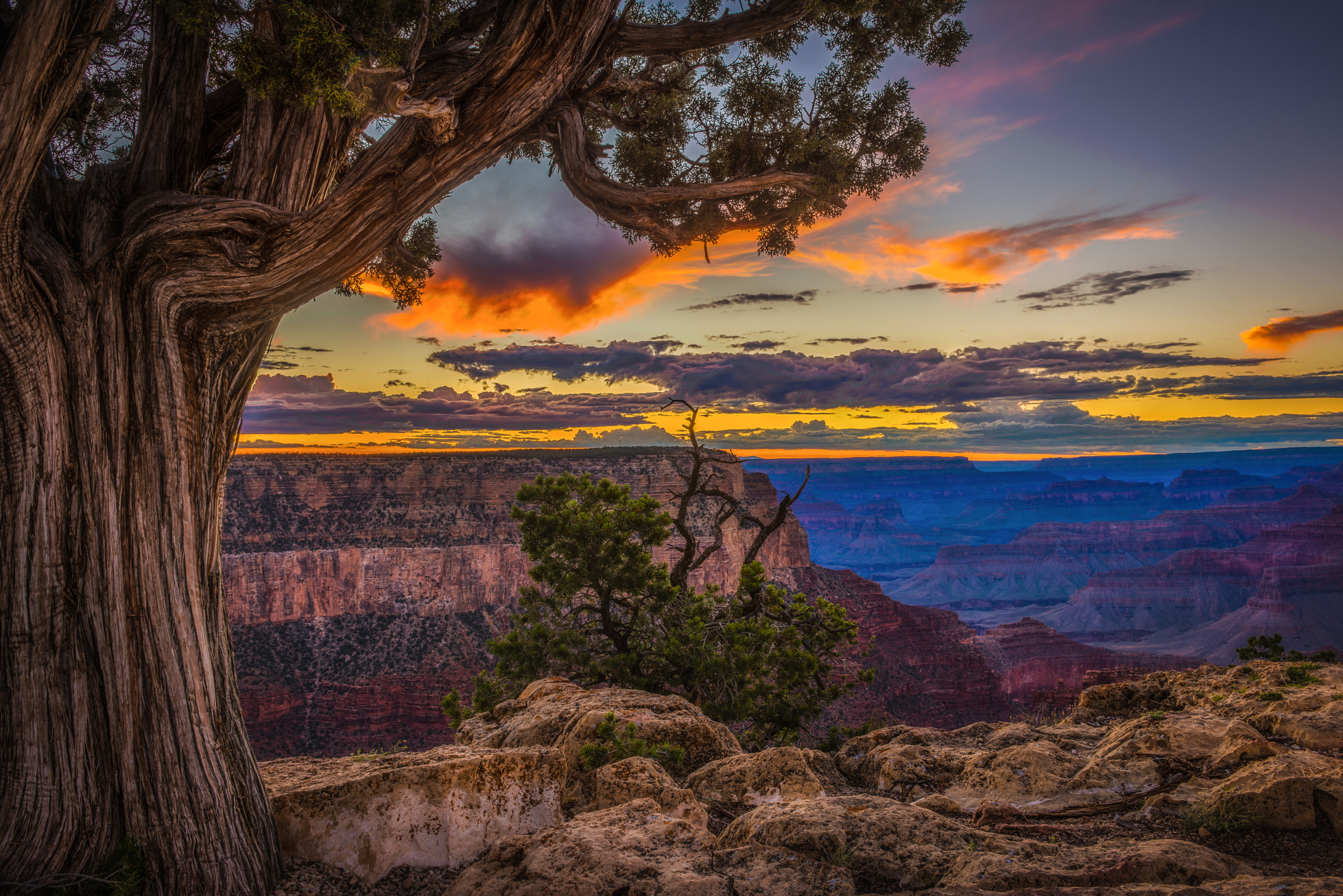 Layers of color over the canyon