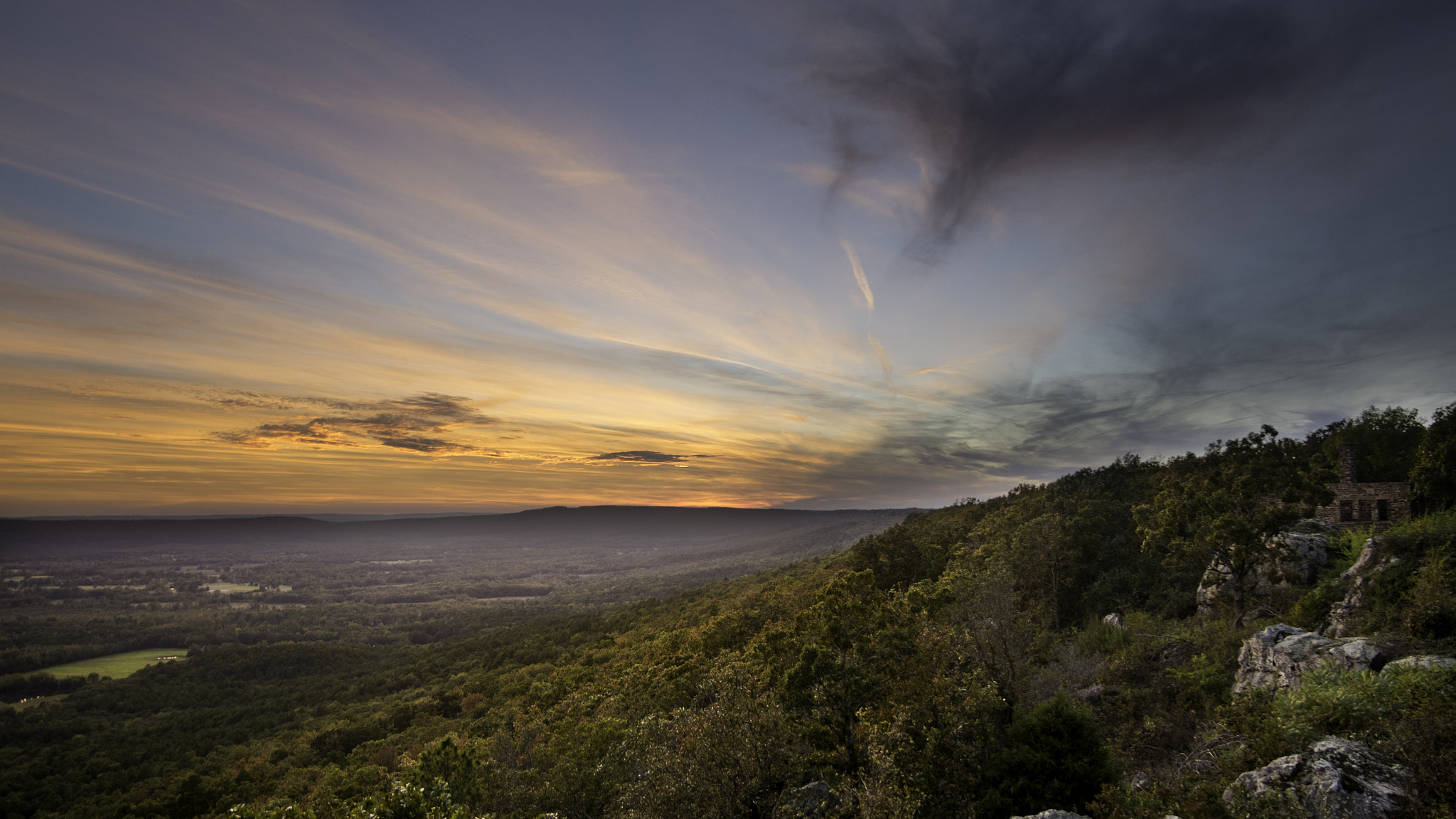 Sunset at Petit Jean Overlook