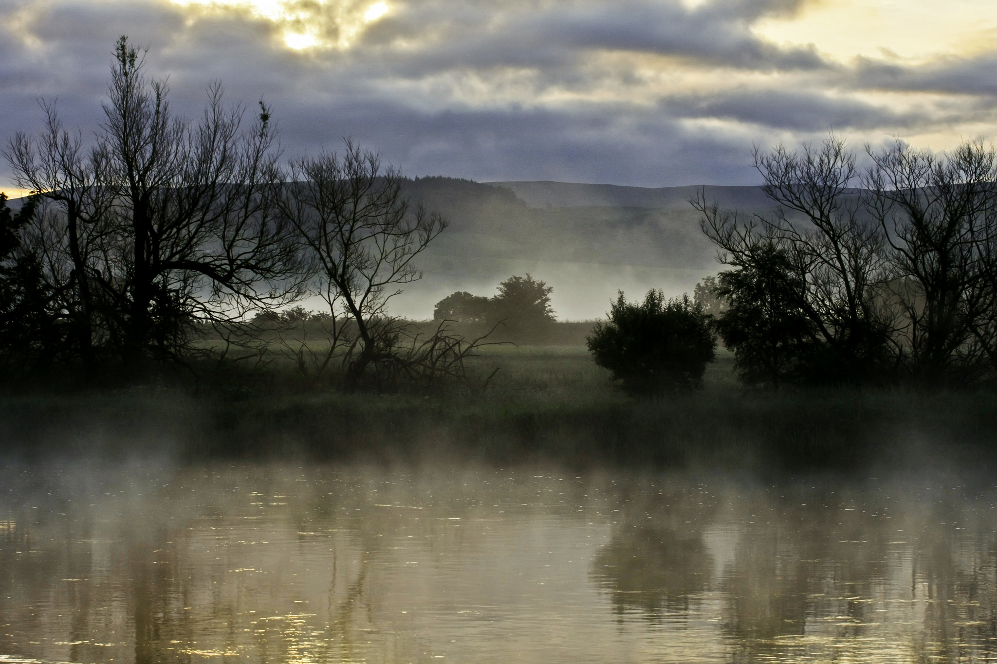 Misty River Dawn