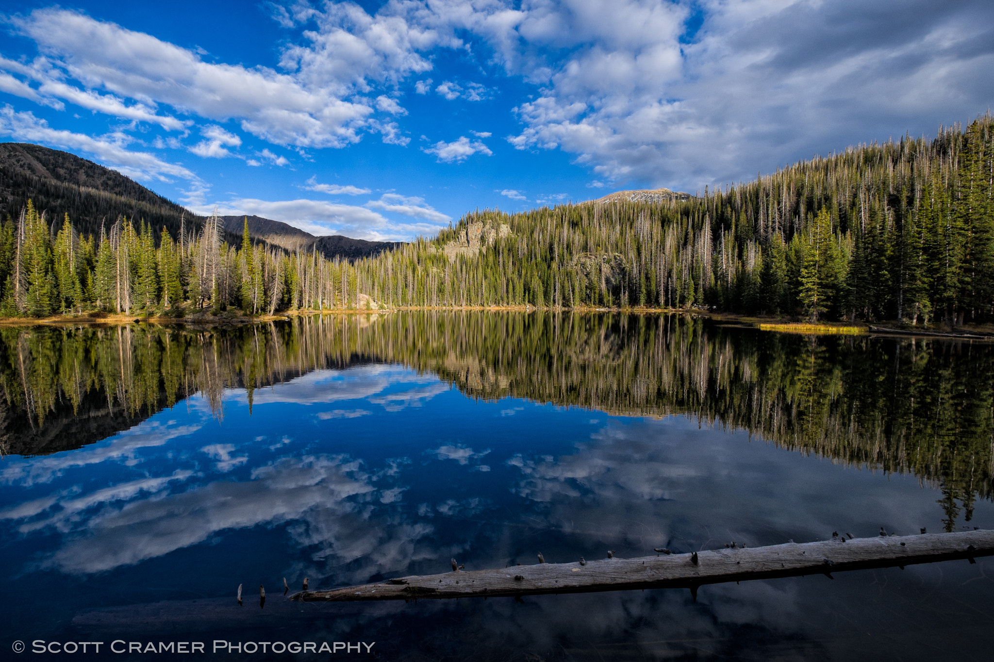 Gold Creek Lake Mountain Landscape
