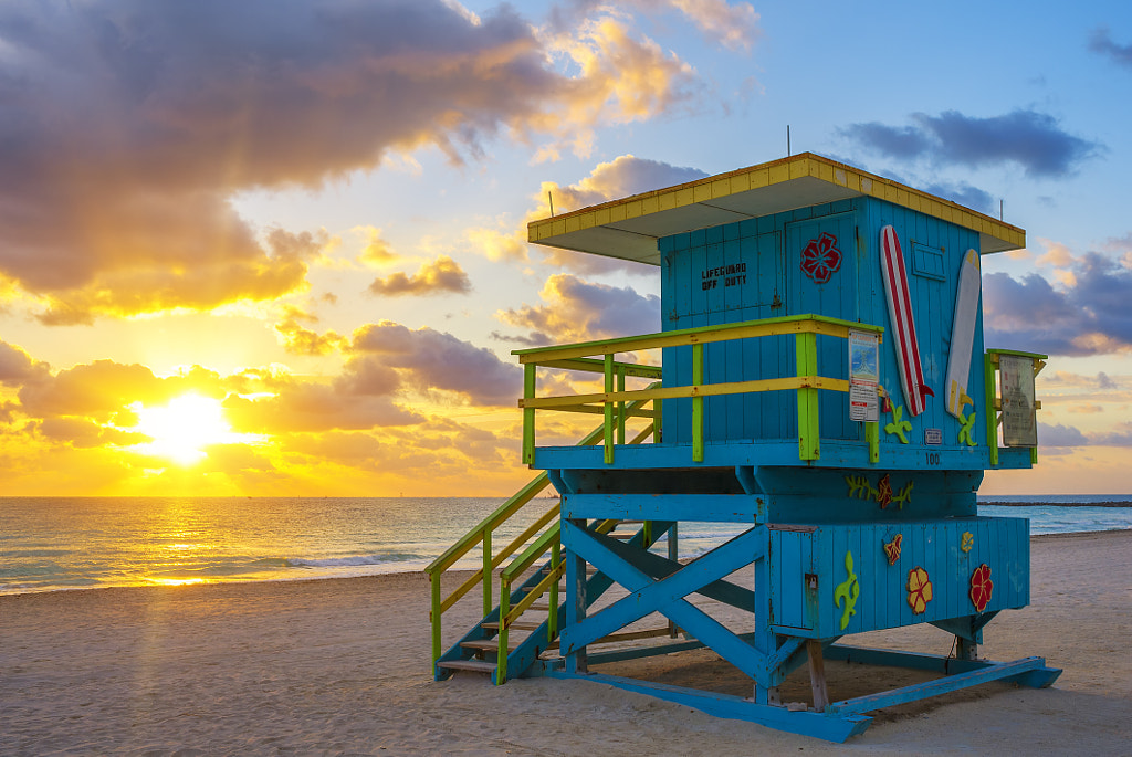 Miami South Beach at sunrise by frederic prochasson on 500px.com
