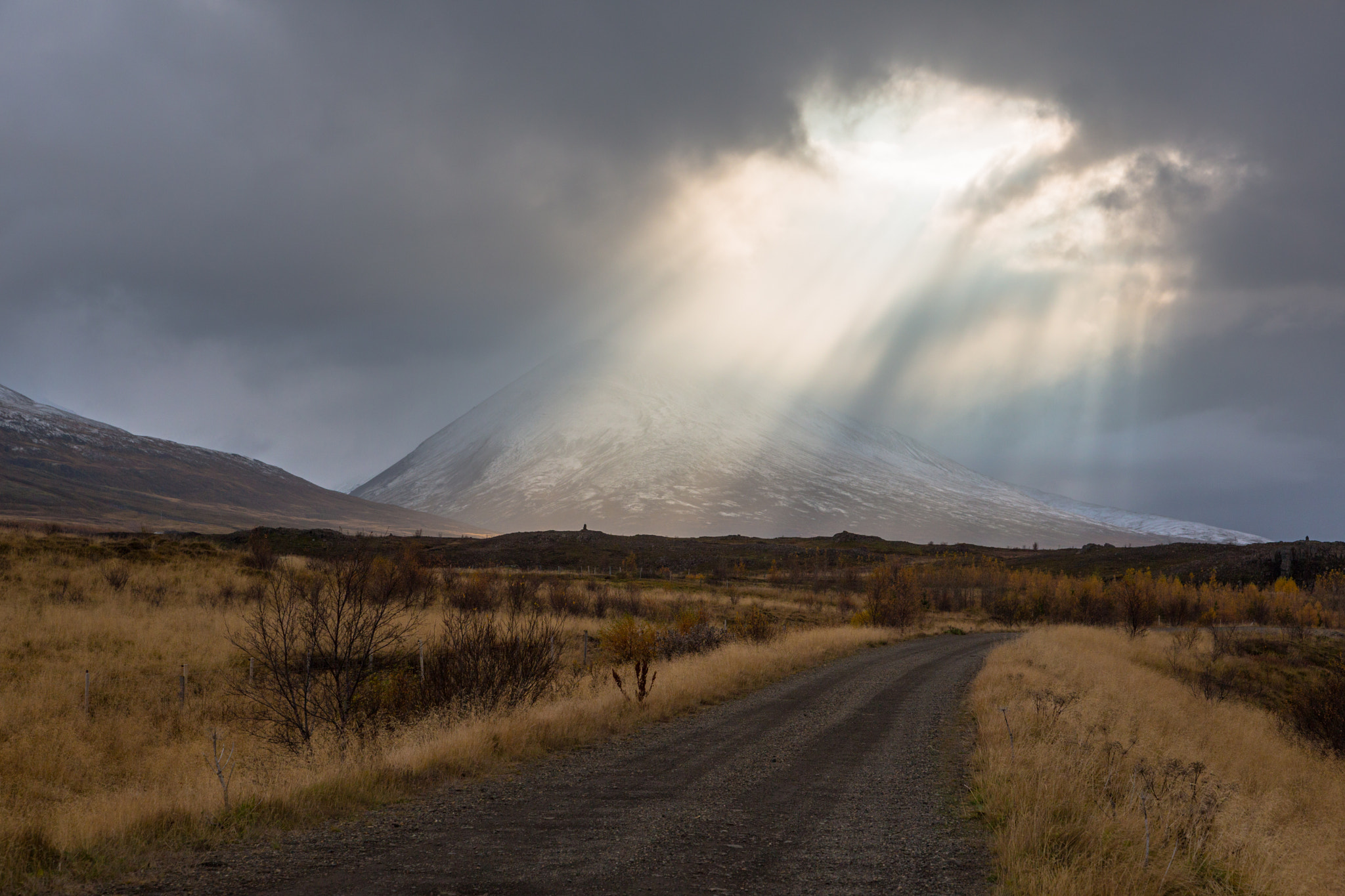 God Rays over the Mountain