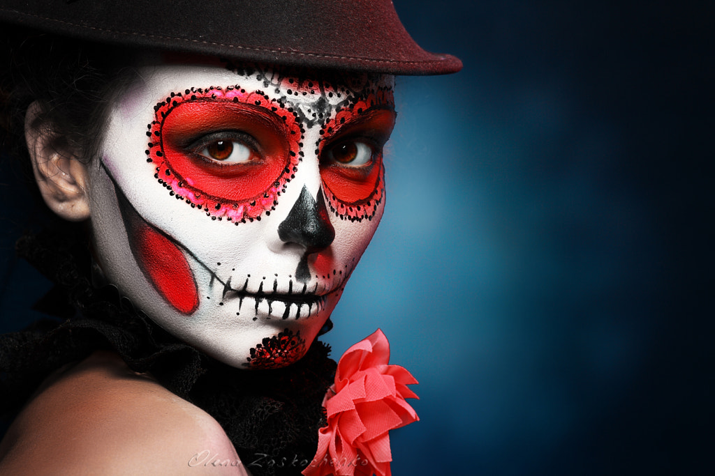 halloween make up sugar skull by Olena Zaskochenko on 500px.com