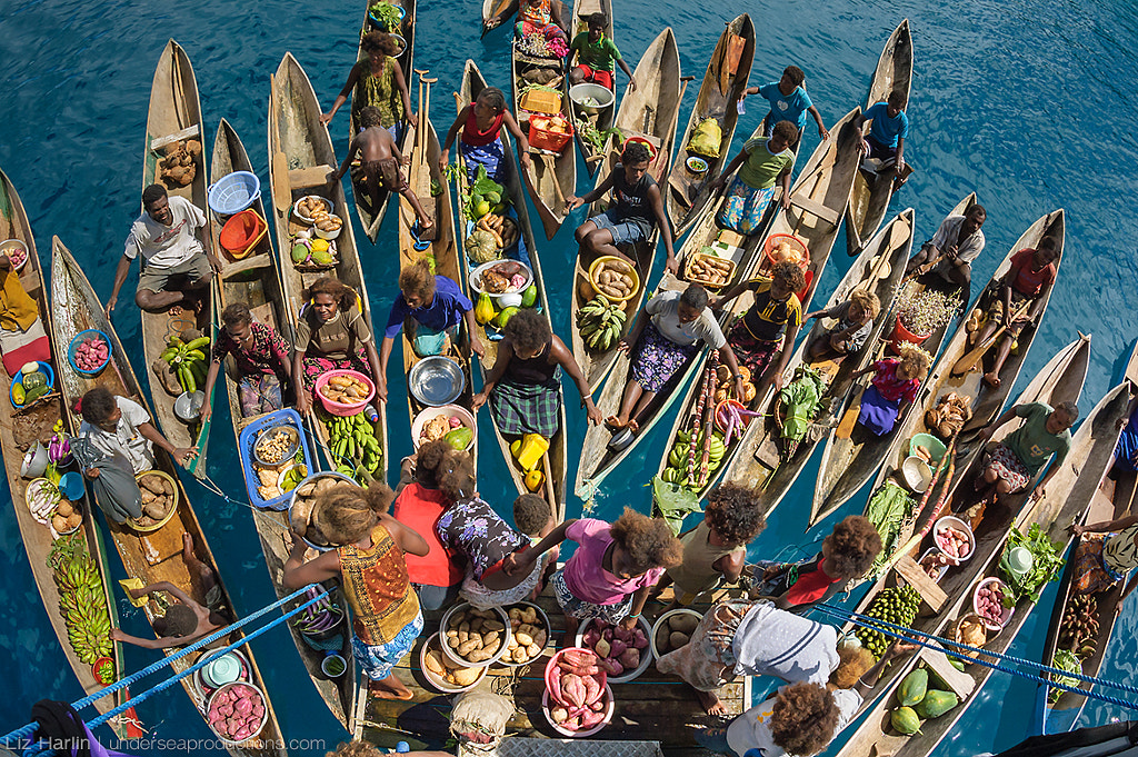Floating market at the stern of a ship by Liz Harlin on 500px.com