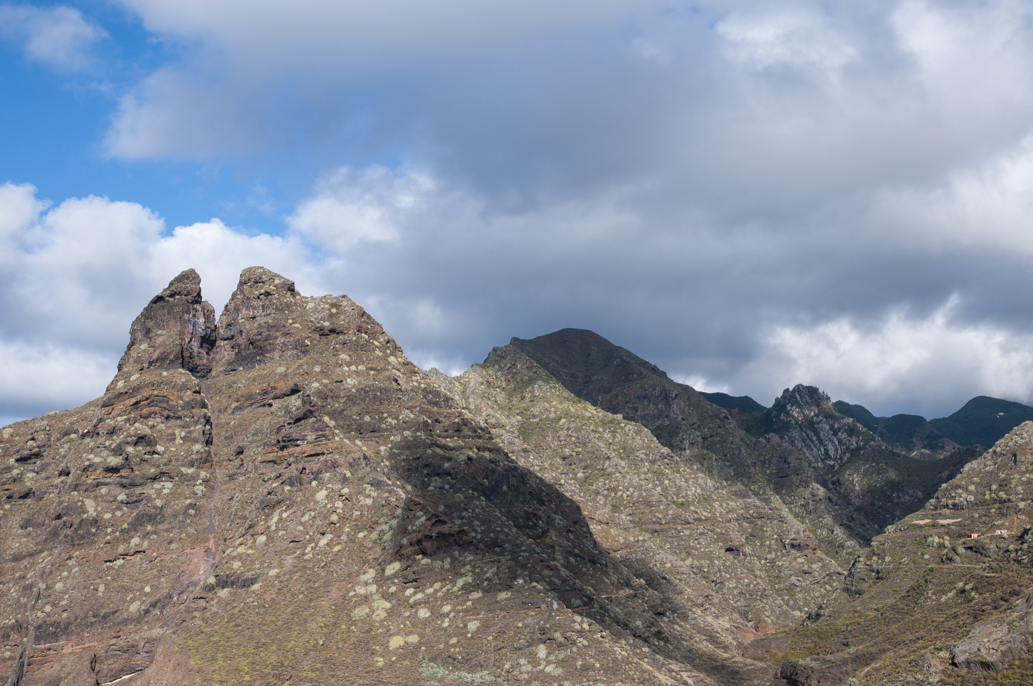 Nikon D300S sample photo. Volcanic mountains of tenerife photography