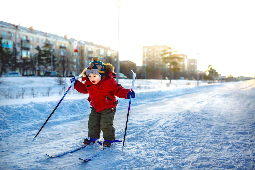 little skier by Viacheslav Borisiuk on 500px.com