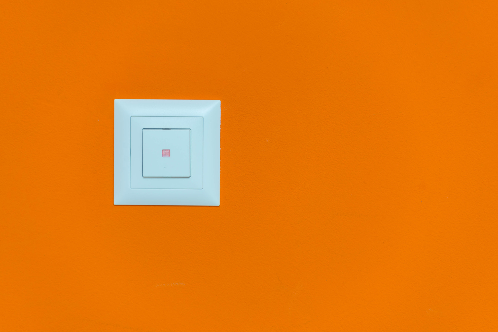 Click me abstrakt Lichtschalter orange weiss