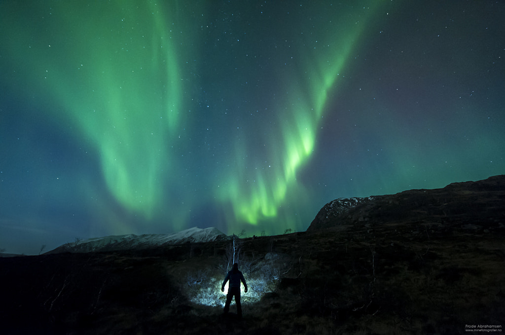 Me vs Aurora by Frode Abrahamsen on 500px.com