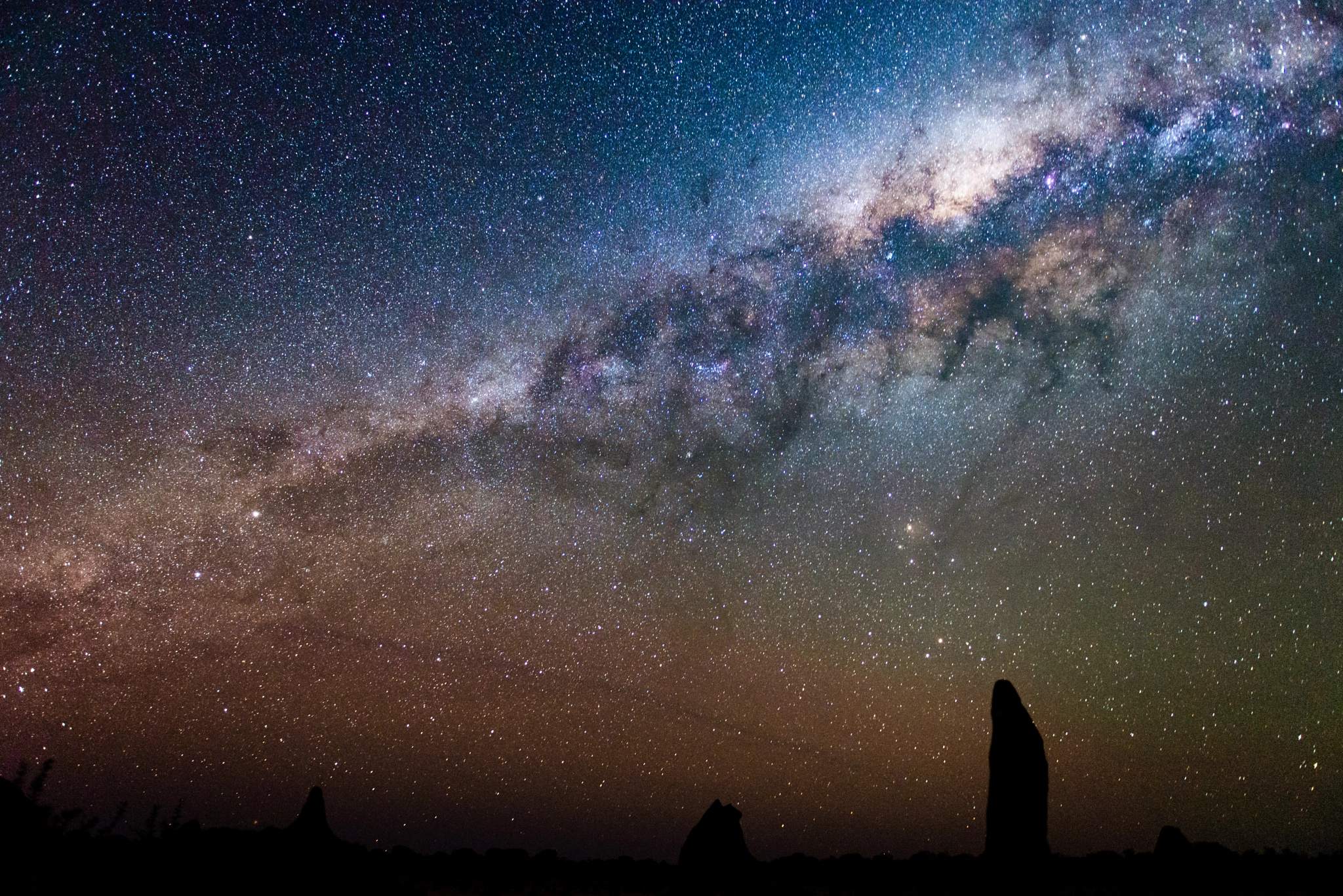 The stunning Milky Way over The Pinnacles in Western Australia by Rahi