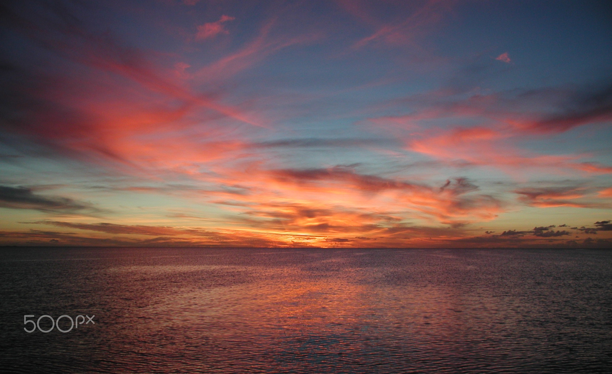 Sunset Pacific Ocean