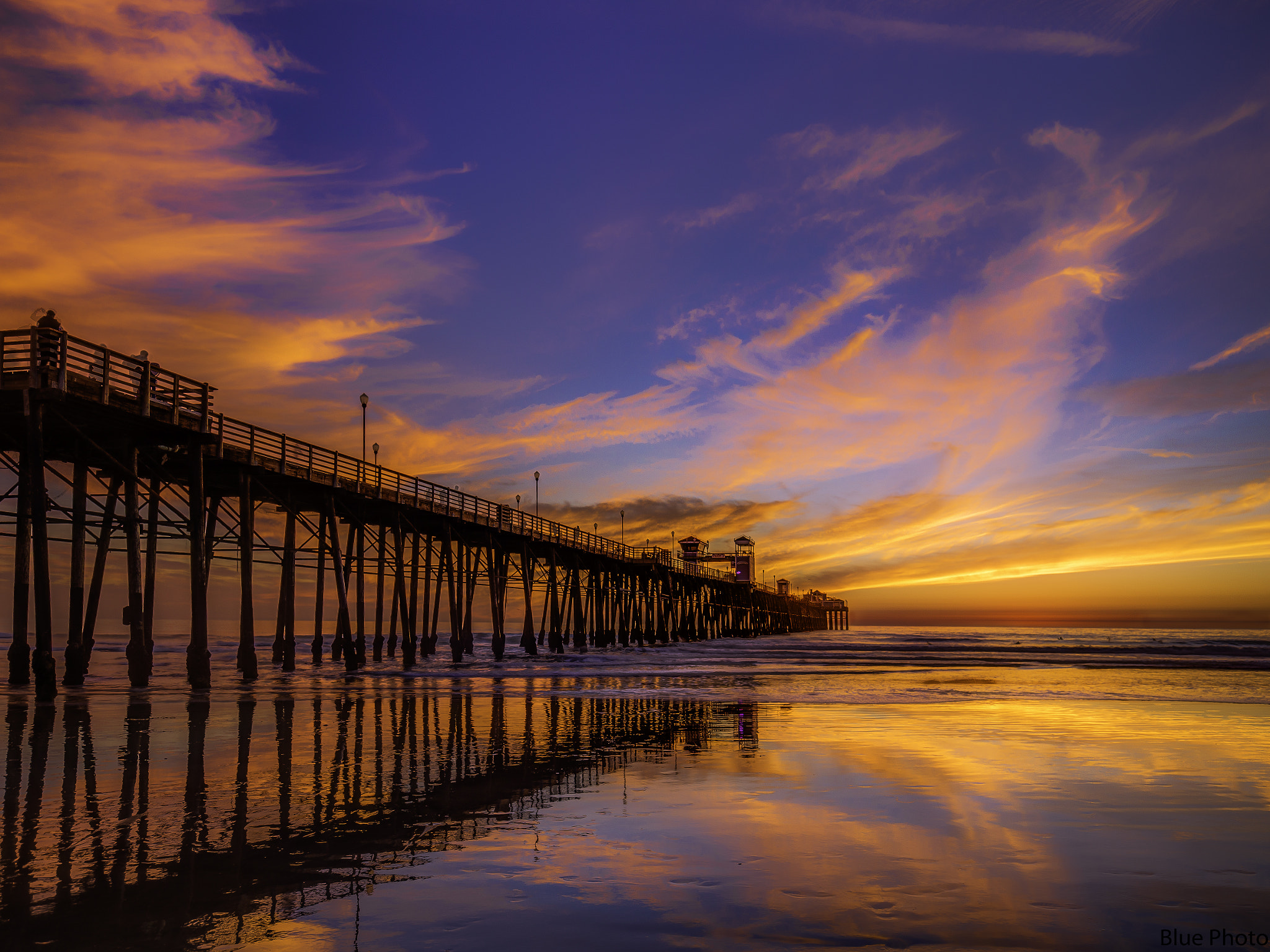 Oceanside Pier North by michael blue / 500px