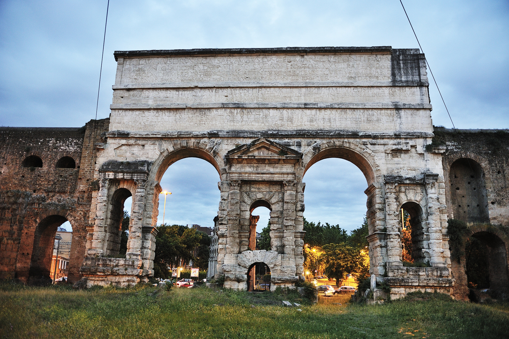 Porta Maggiore in twilight