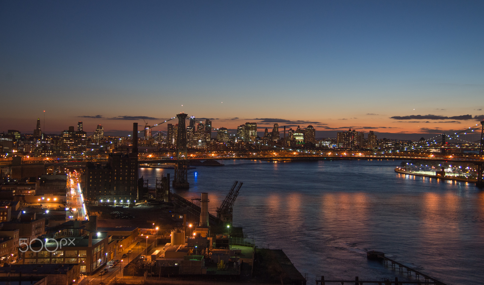 View from a Brooklyn Loft looking at the Williamsburg Bridge