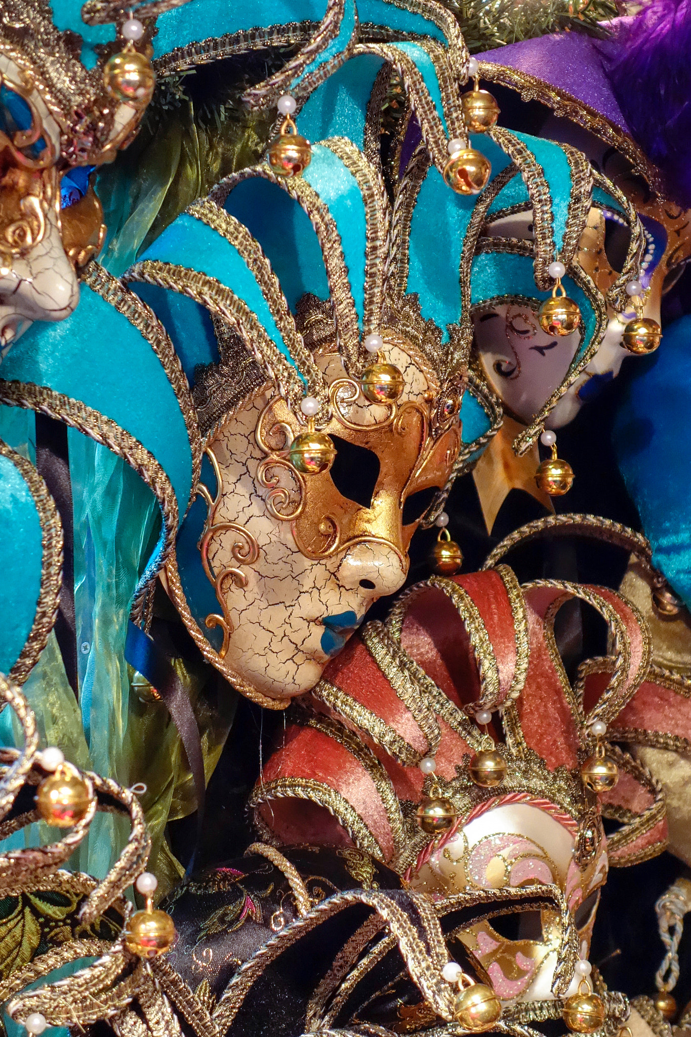 Venetian Masks for Sale at Winter Wonderland in Hyde Park