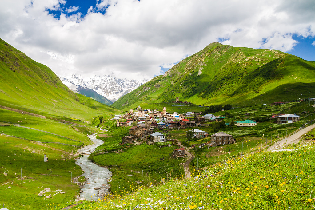 Ushguli - the highest inhabited village in Europe. Caucasus, Upper Svaneti - UNESCO World Heritage S by Milosz Maslanka on 500px.com