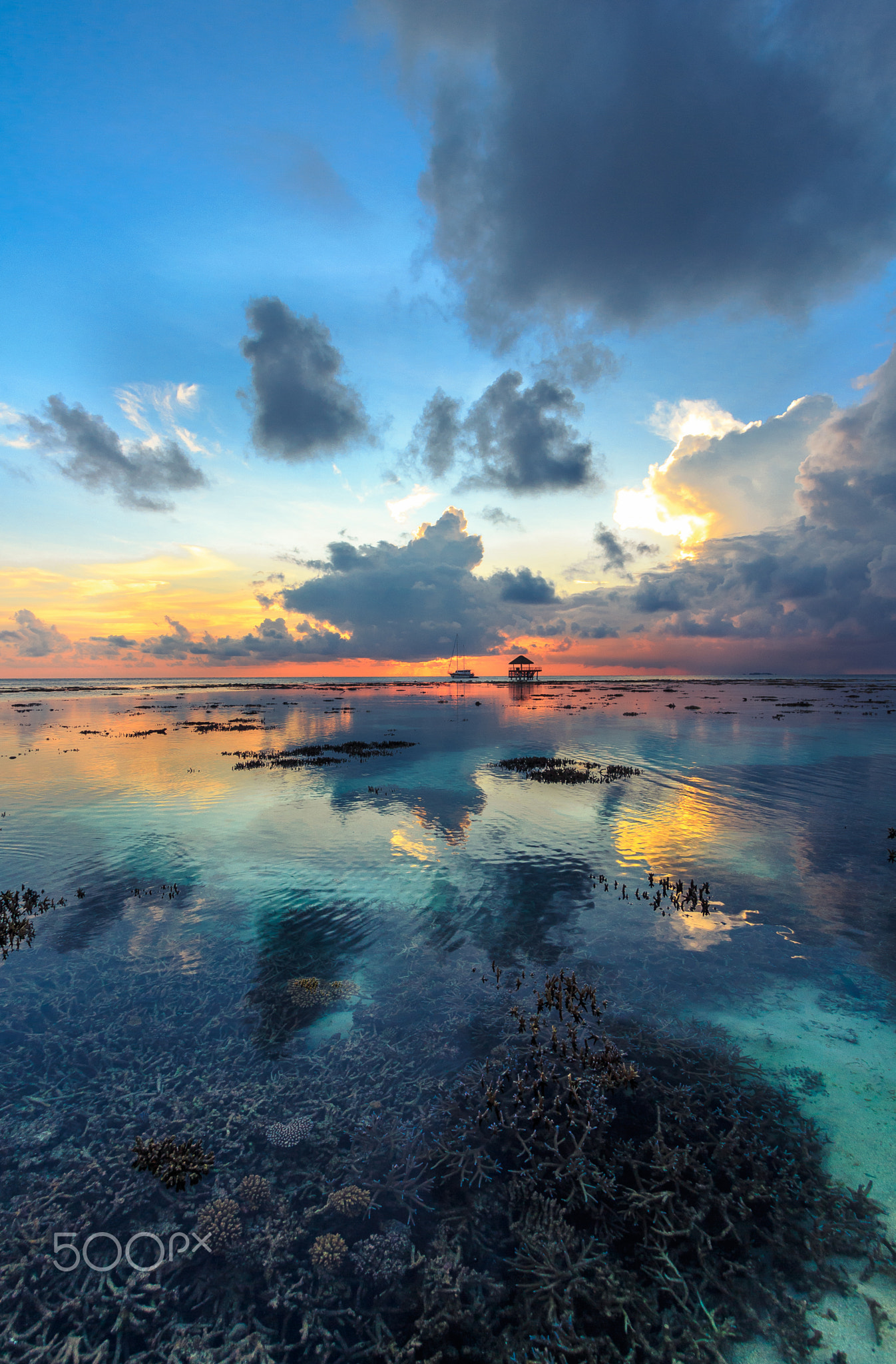 Sunset in Maldives